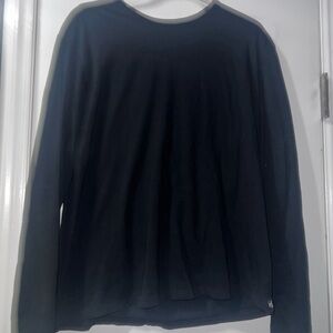rag & bone Black Long-Sleeve Crewneck Tee